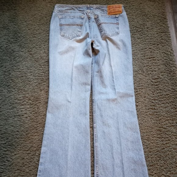Express Size 7/8 Long Hipster Flare 32" Inseam GUC Jeans-Item #175 - Picture 4 of 6